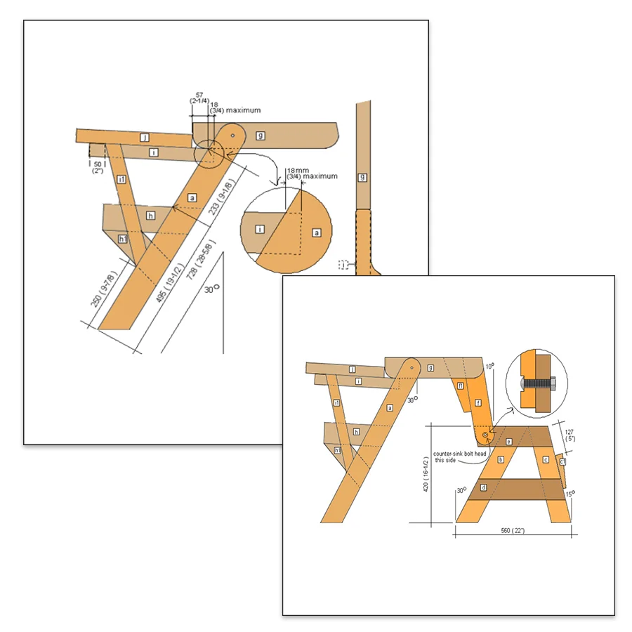Folding Picnic Table Plan